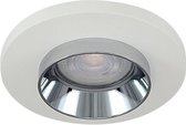 Platte inbouwspot Celius -Rond Chrome -Extra Warm Wit -Dimbaar -3.8W -RTM Lighting LED