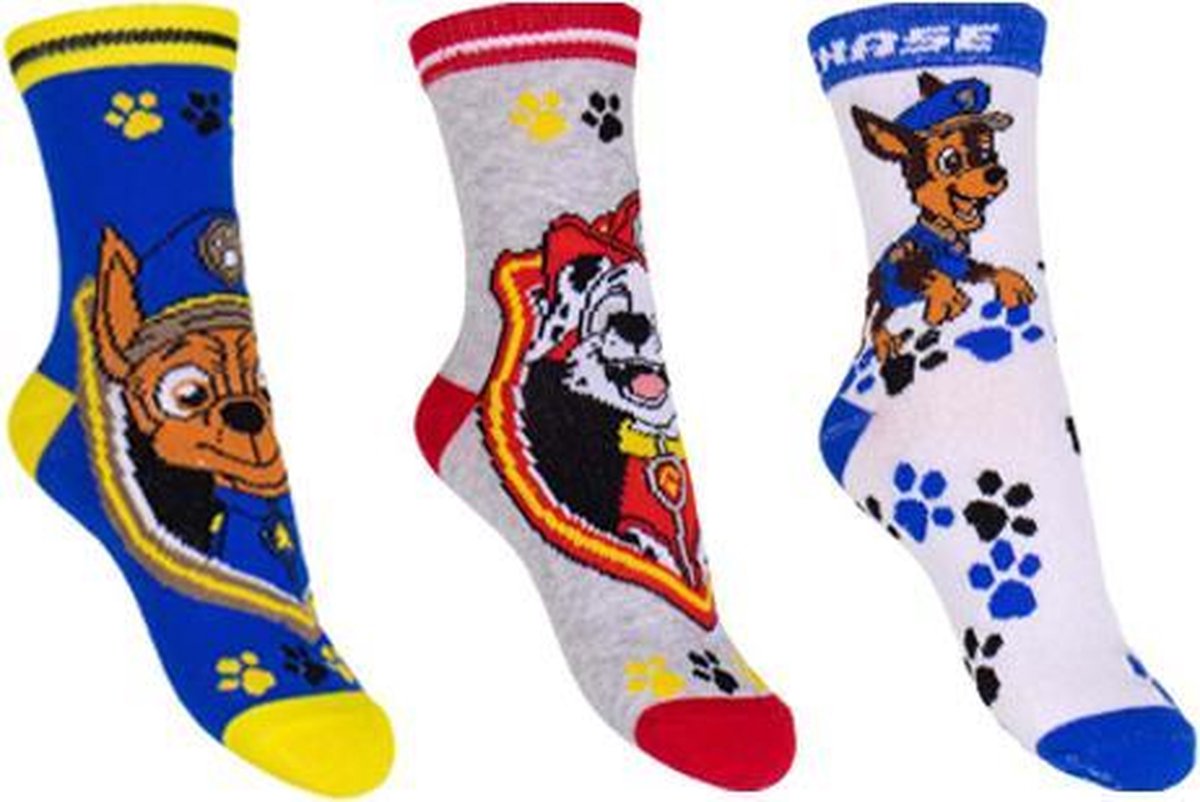 PAW Patrol - Sokken - pack 2 - 3 pack - Maat 31-34