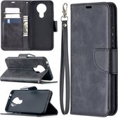 Nokia 3.4 hoesje - MobyDefend Wallet Book Case Met Koord - Zwart - GSM Hoesje - Telefoonhoesje Geschikt Voor: Nokia 3.4