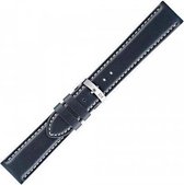 Morellato PMX062SPRINT.EC horlogebandje - Leer - Donker Blauw - 16mm