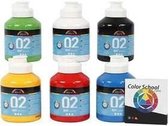 Acrylverf - Primair Kleuren - Matt - A-color - 6x500ml