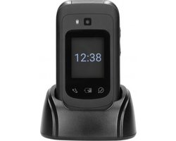 Fysic F25 - Eenvoudige Mobiele Klaptelefoon voor Senioren – 4G Smartphone met SOS Paniekknop – Zwart