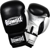 Rumble Ready 2.0 Leer (kick)bokshandschoen Zwart-Wit 6 Oz