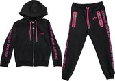 Kinder Trainingspak kleur logo roze maat 164-170