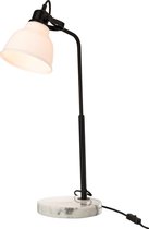 J-Line Tafellamp Magali Staal/Glas Wit