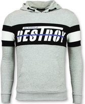 Sweater met Capuchon Heren - Hoodie Mannen Sale - Grijs