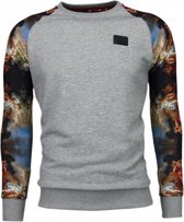 Mythologie Arm Motief - Sweater - Grijs