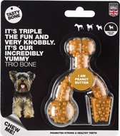 Tasty Bone trio bone toy peanut butter