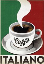 Wandbord - Caffe Italiano -20x30cm-