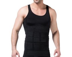 Houding correctie hemd/shirt - Postuur Corrector - Met geïntegreerde Rug Band / Schouder Band - Zwart - M