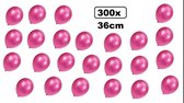 300x Super kwaliteit ballonnen metallic pink 36cm