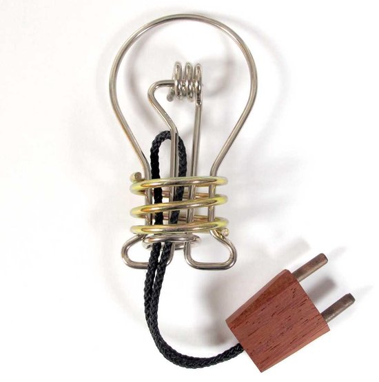 Thumbnail van een extra afbeelding van het spel Wire Puzzle: Metal Light Bulb (Breinbreker)