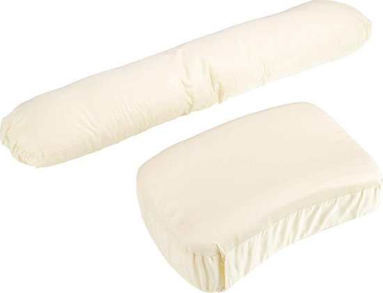 romantisch Renovatie sneeuwman Mikoala Hi4 Deluxe + Body Pillow + creme satijn covers - Hoofdkussen en  lichaamskussen | bol.com