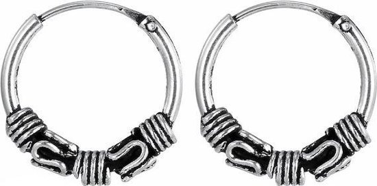 Fako Bijoux® - Boucles d'oreilles - Bali - 15mm - Couleur argent