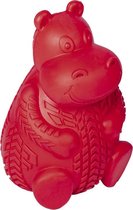 Nobby snackspeelgoed nijlpaard 12cm voor de hond rood
