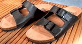 Sandalen met diep voetbed zwart maat 46