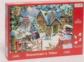 Legpuzzel - 1000 stukjes - Snowman's View  - House of Puzzels