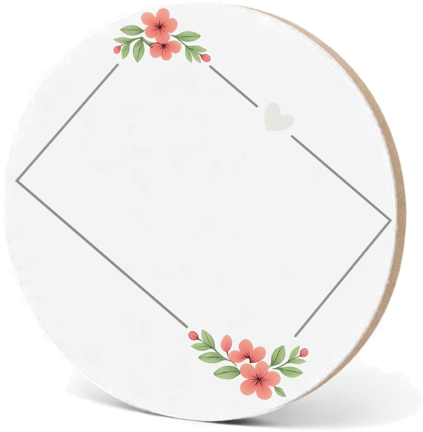 Mr Cadeautjes MDF fotolijst - design Een zacht troostontwerp rond een andere emotionele boodschap | cadeau Wit