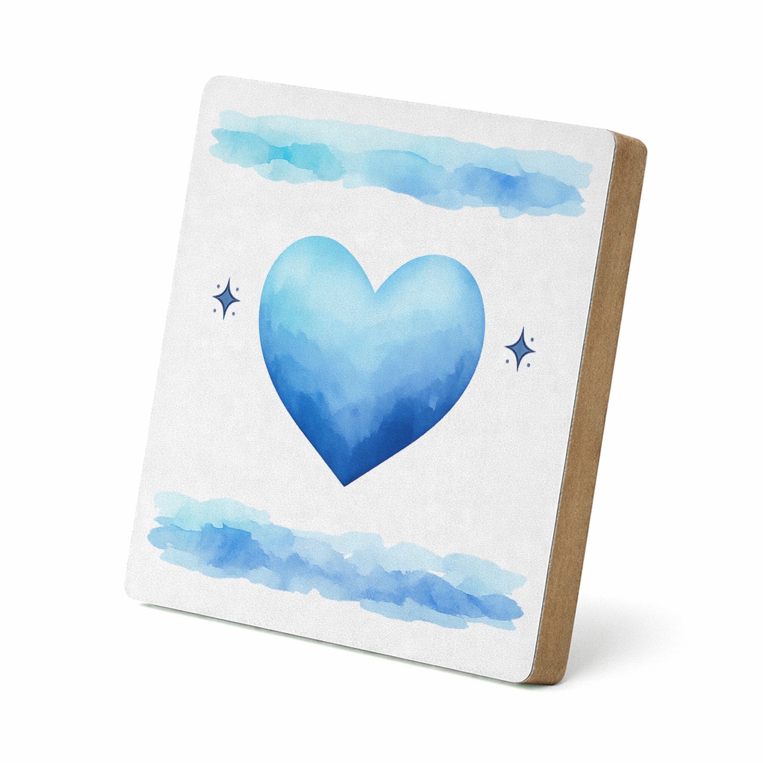Mr Cadeautjes MDF staande fotolijst 15,2 x 15,2 - design Een warme waarderingstoon met een speelse handlettering-opma | cadeau Wit
