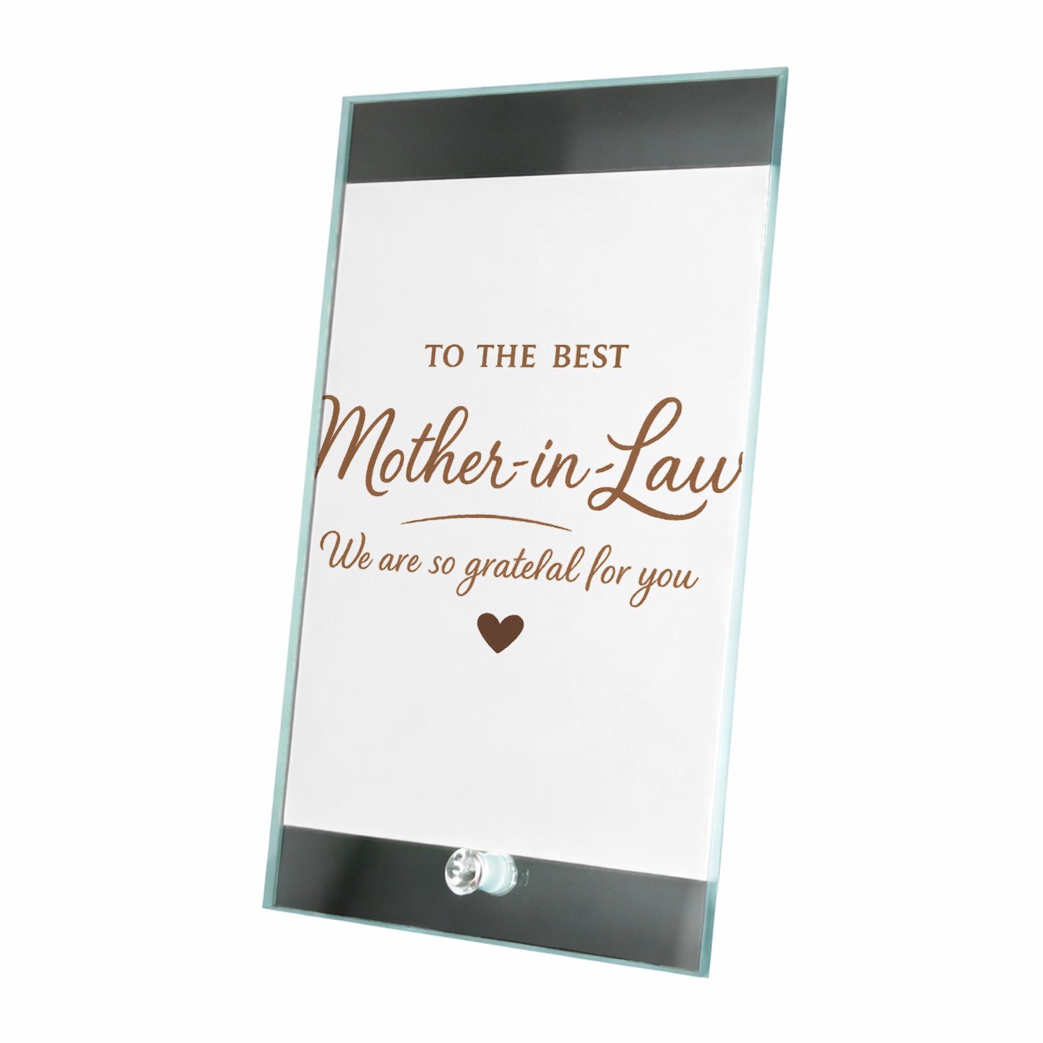 Mr Cadeautjes Glasframe 15 x 23 - design Een warme typografische cadeauboodschap voor een andere fami | cadeau Wit