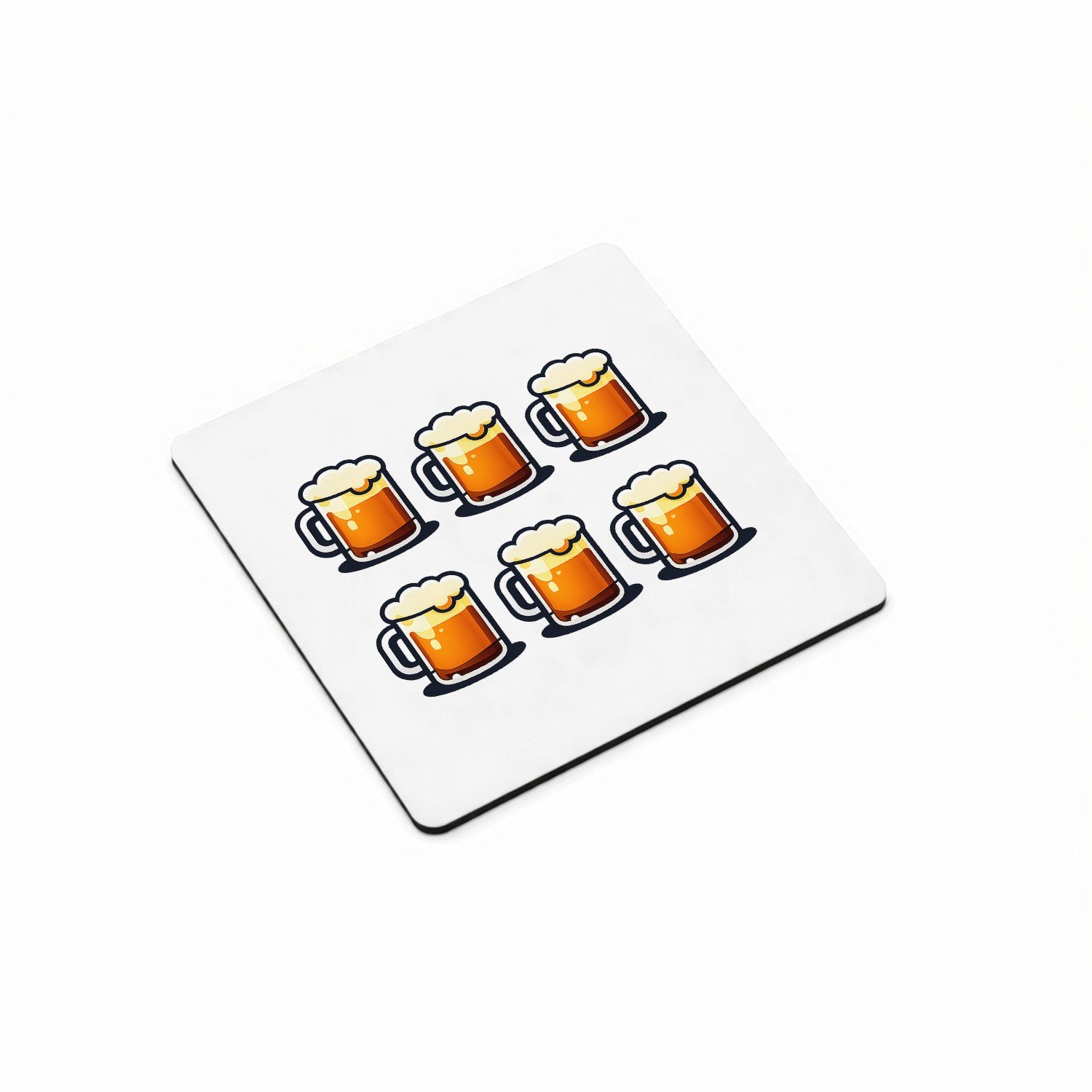 Mr Cadeautjes MDF magnetische fotolijst vierkant 9,5 - design Een vergelijkbare humoristische woordspeling, maar met een a | cadeau Wit