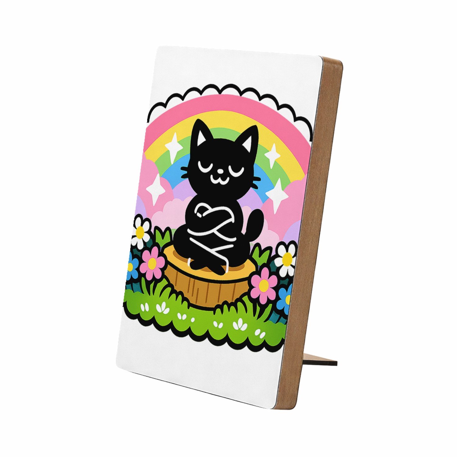 Mr Cadeautjes Glasframe/MDF 12,7 x 17,8 - design Een vrolijke, assertieve stickerstijl met een andere houding | cadeau Wit