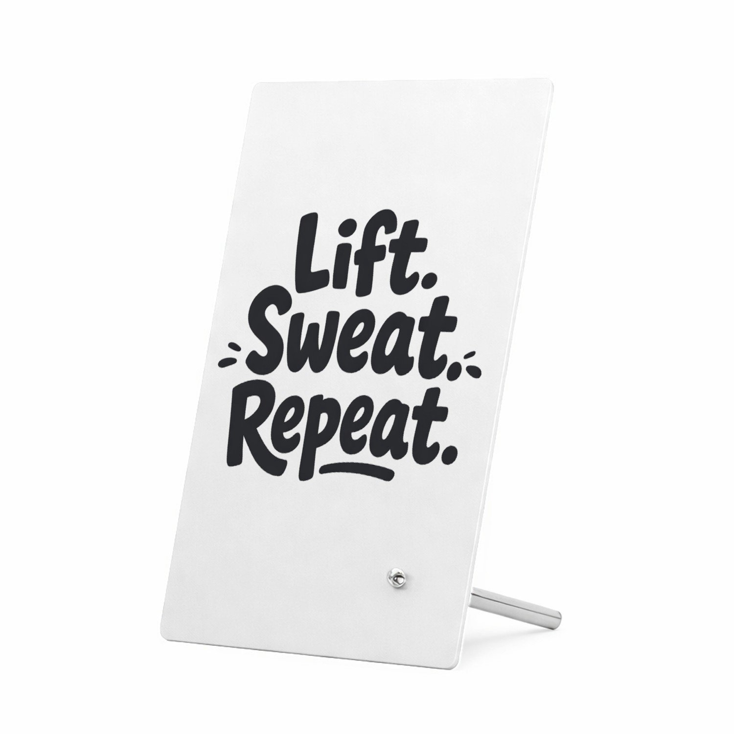 Mr Cadeautjes Glasframe 11 x 16 - design Minimalistische cadeautekst met een sportieve twist | cadeau Wit