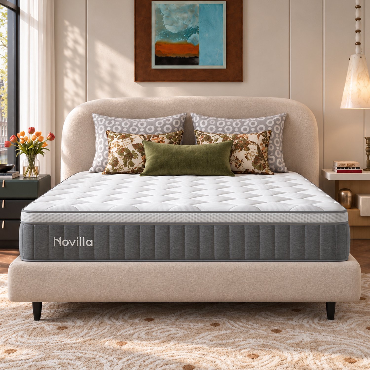 Novilla Koudschuimmatras 180x200 cm - 7 comfortzones - H3 - 22 cm Grijs