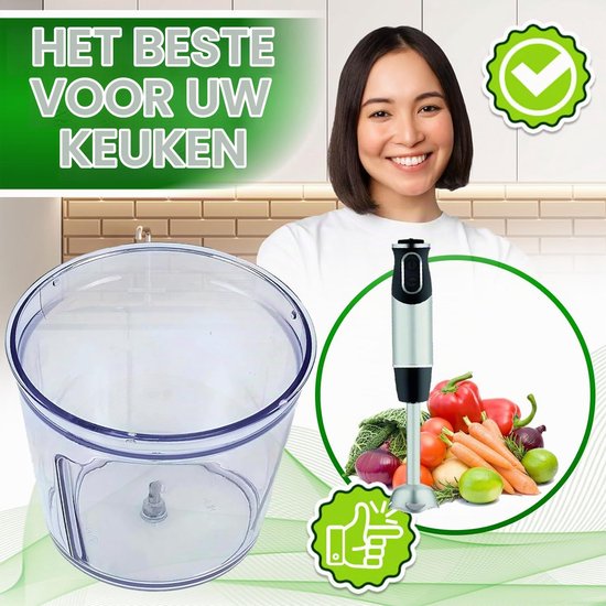 Staafmixerkom - 500 ml - Kunststof - Vaatwasserbestendig — afbeelding 5