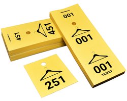 Planbordkaarten - 500 stuks - Genummerd 001-500 - 12 x 4,5 cm