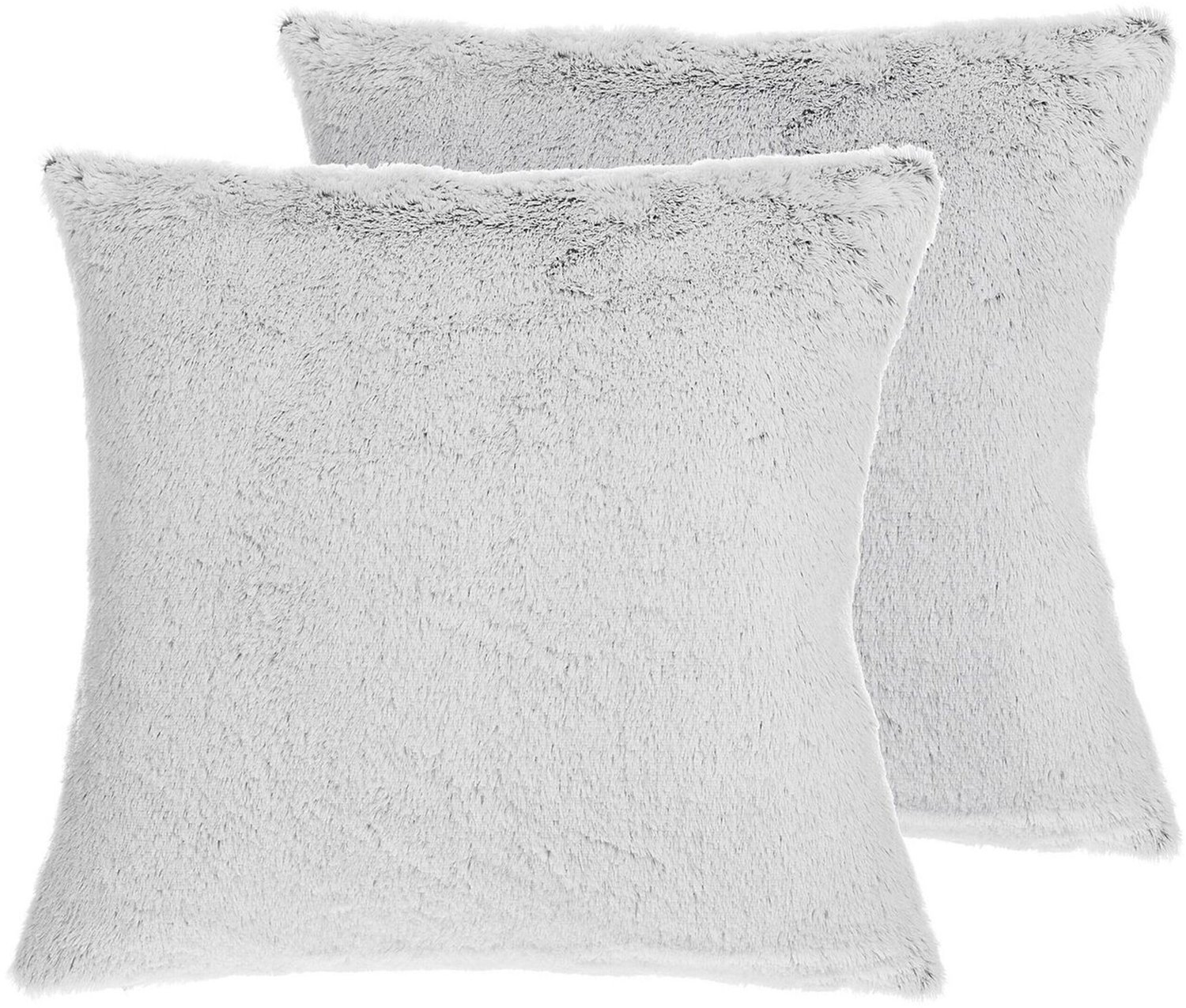 Beliani CLEMATIS - Sierkussen set van 2 - Lichtgrijs - 45 x 45 cm - Polyester