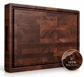 Merah® Snijplank - 100% Walnoot Hout - 40 × 27,5 × 3 cm - Hygiënisch & Antibacterieel
