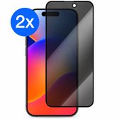 2x Privacy Screen protector Geschikt voor iPhone 15 Pro Max - Screenprotector Privacy Glass geschikt voor iPhone 15 Pro Max - Geschikt voor iPhone 15 Pro Max Screenprotector Privacy Glas - Privacy Glass - Edge to Edge - ESD technologie