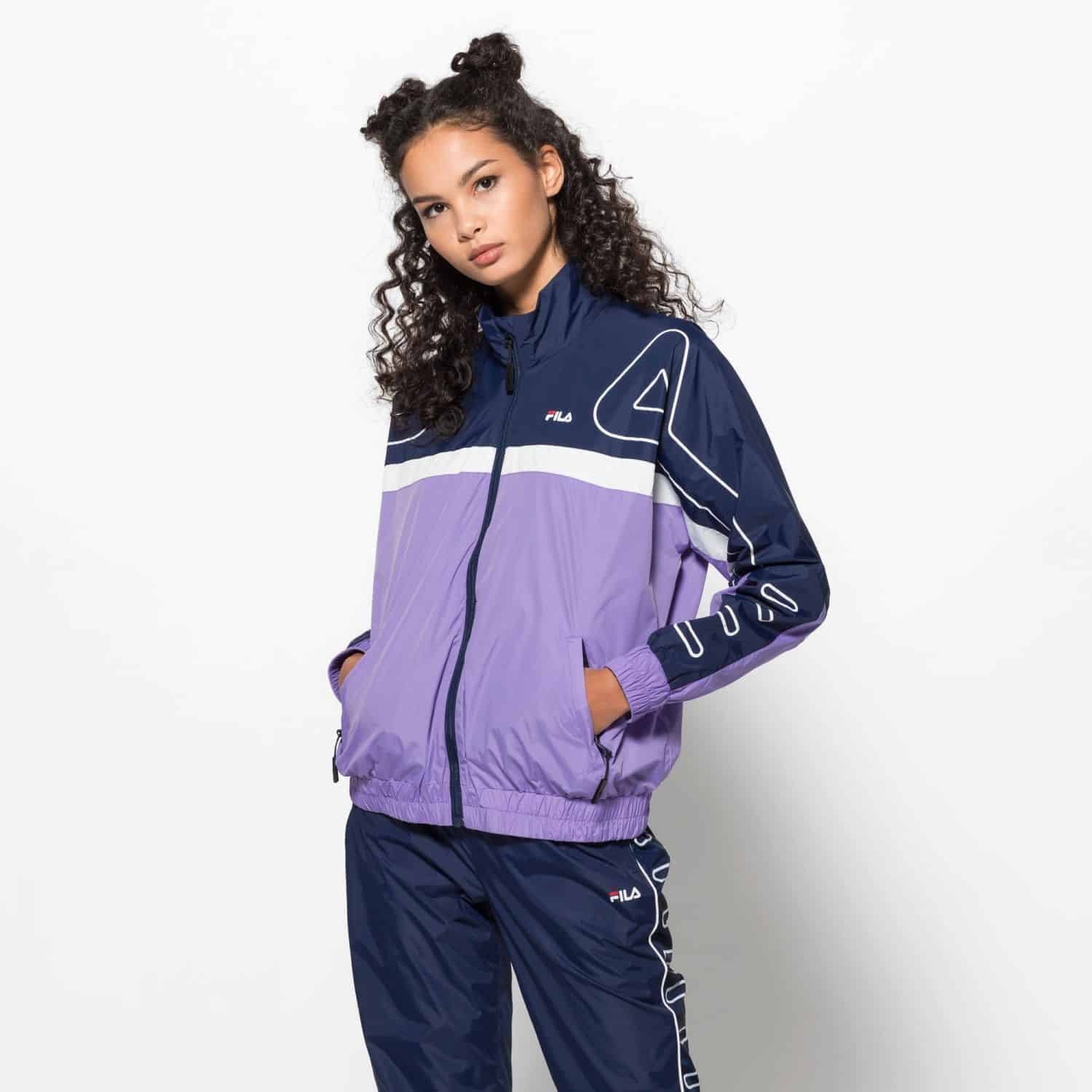 Fila Woen Carol Woven Track Jacket 687053-A066 Jas dames M Paars