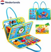 Joyage Montessori Activiteitenboek - Busy Board book Montessori Speelgoed Boek - Sensorisch speelgoed 3 jaar - speelgoed voor in de auto onderweg - Peuter speelgoed jongens speelgoed Meisjes speelgoed 2 jaar Kinderspeelgoed 1 jaar activiteitenbord