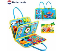 Joyage Montessori Activiteitenboek - Busy Board book Montessori Speelgoed Boek - Sensorisch speelgoed 3 jaar - speelgoed voor in de auto onderweg - Peuter speelgoed jongens speelgoed Meisjes speelgoed 2 jaar Kinderspeelgoed 1 jaar activiteitenbord