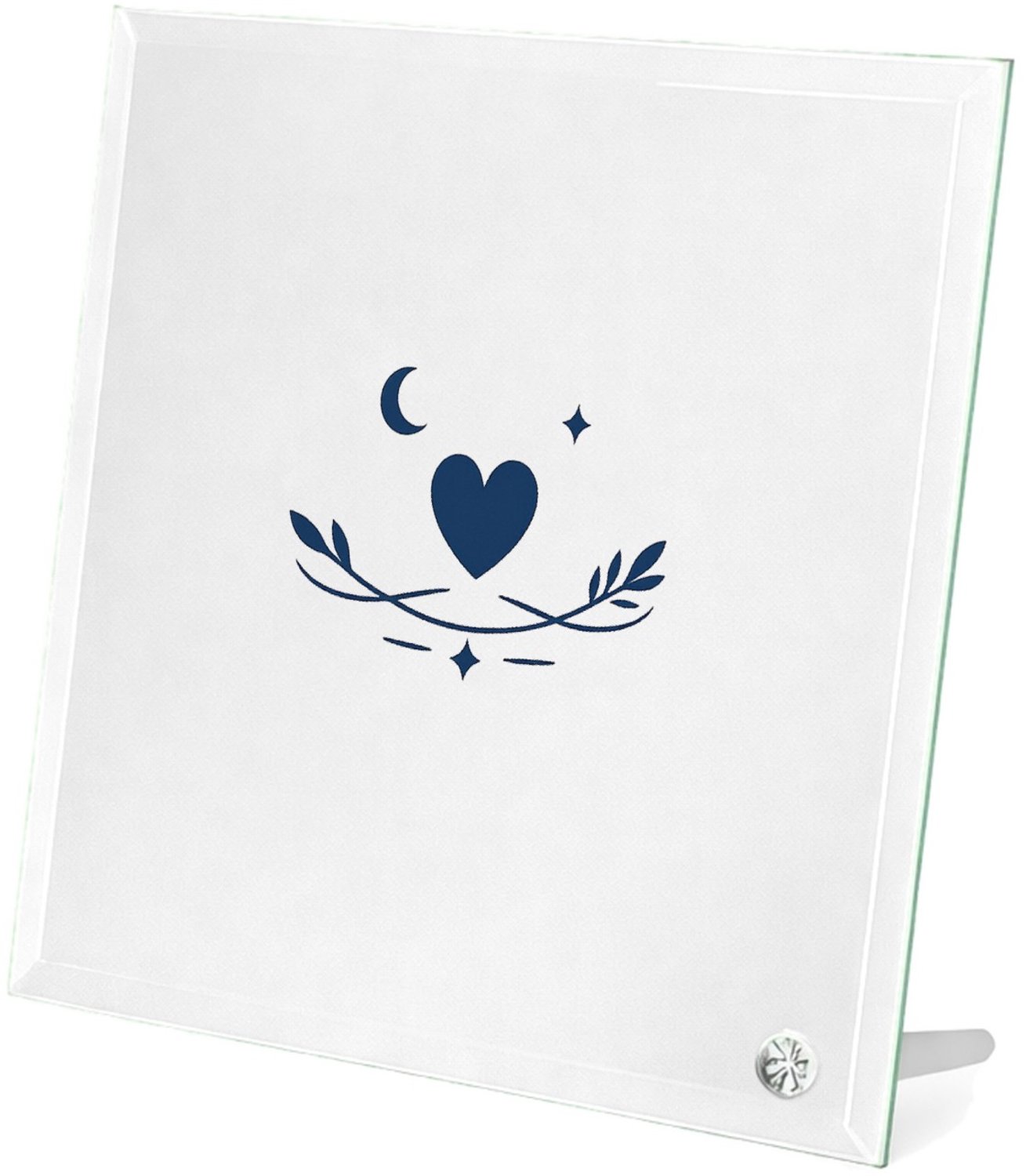 Mr Cadeautjes Glasframe 20 x 20 - design Een compacte waarderingsprint voor een zorg- of onderwijsfig | cadeau Wit