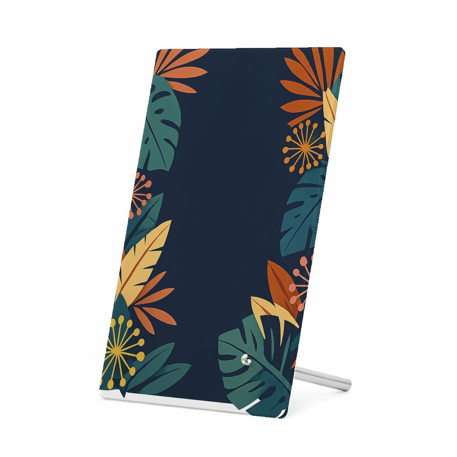Mr Cadeautjes Glasframe 11 x 16 - design Een energieke motivatietprint met een diepgekleurde achtergr | cadeau Wit