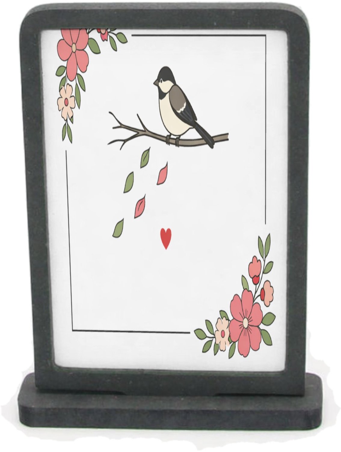 Mr Cadeautjes Houten fotolijst rechthoek met MDF inleg - design Een minimalistisch herinneringsontwerp met een stil natuurta | cadeau Wit