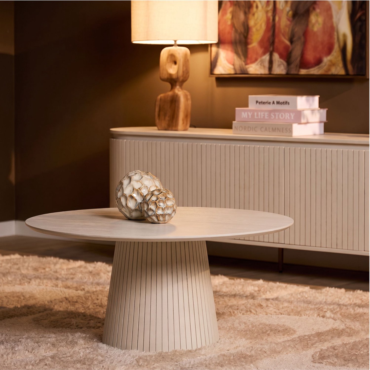 Starfurn Salontafel Solana Zand - Beige - 80x80x38 cm