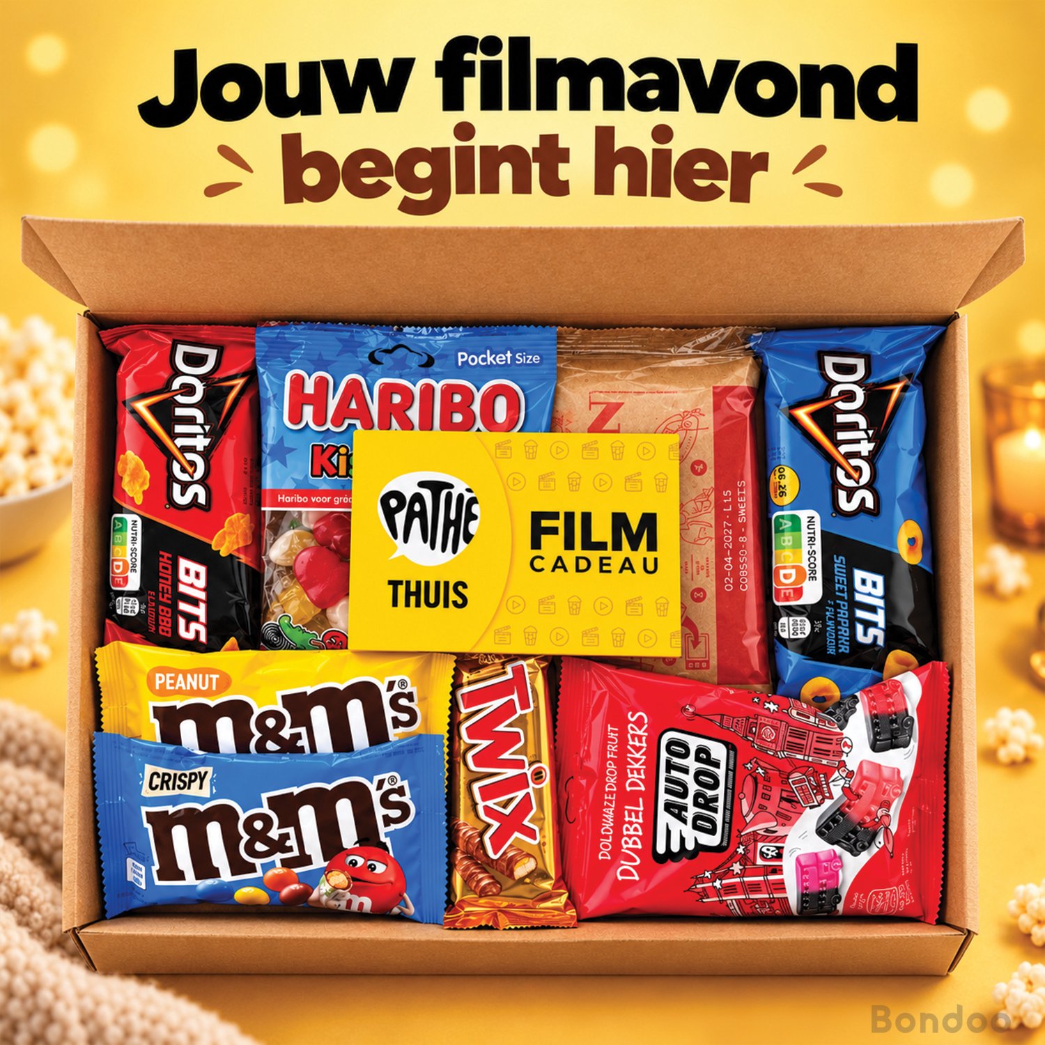 Filmpakket XL Favorites - Pathé Thuis - Cadeaupakket met film voucher - Zakelijk bestellen - Verjaardag - Beterschap - Sinterklaas - Kerstpakket - Brievenbus – foto 4