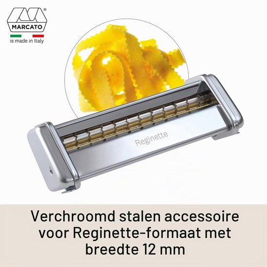 Pastamachine Accessoire - Reginette - Verchroomd Staal — afbeelding 2