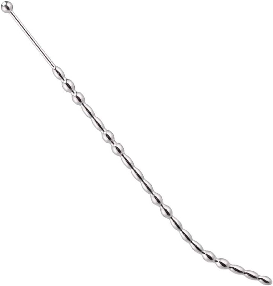 Harnröhren Plug Edelstahl Perlen Prostata Stimuleren Penis Dilatator Mannen Masturbatie voor Anfänger en Profis (260mm)