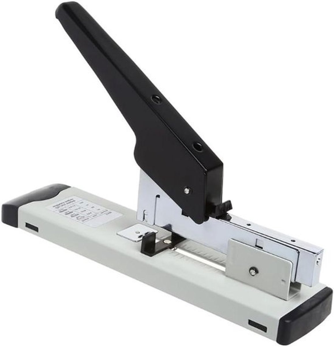 Heavy Duty Stapler - Bureau Stapler Metaal - Papier Bundelen - Extra Hefboom - 100 Vel - Zwart