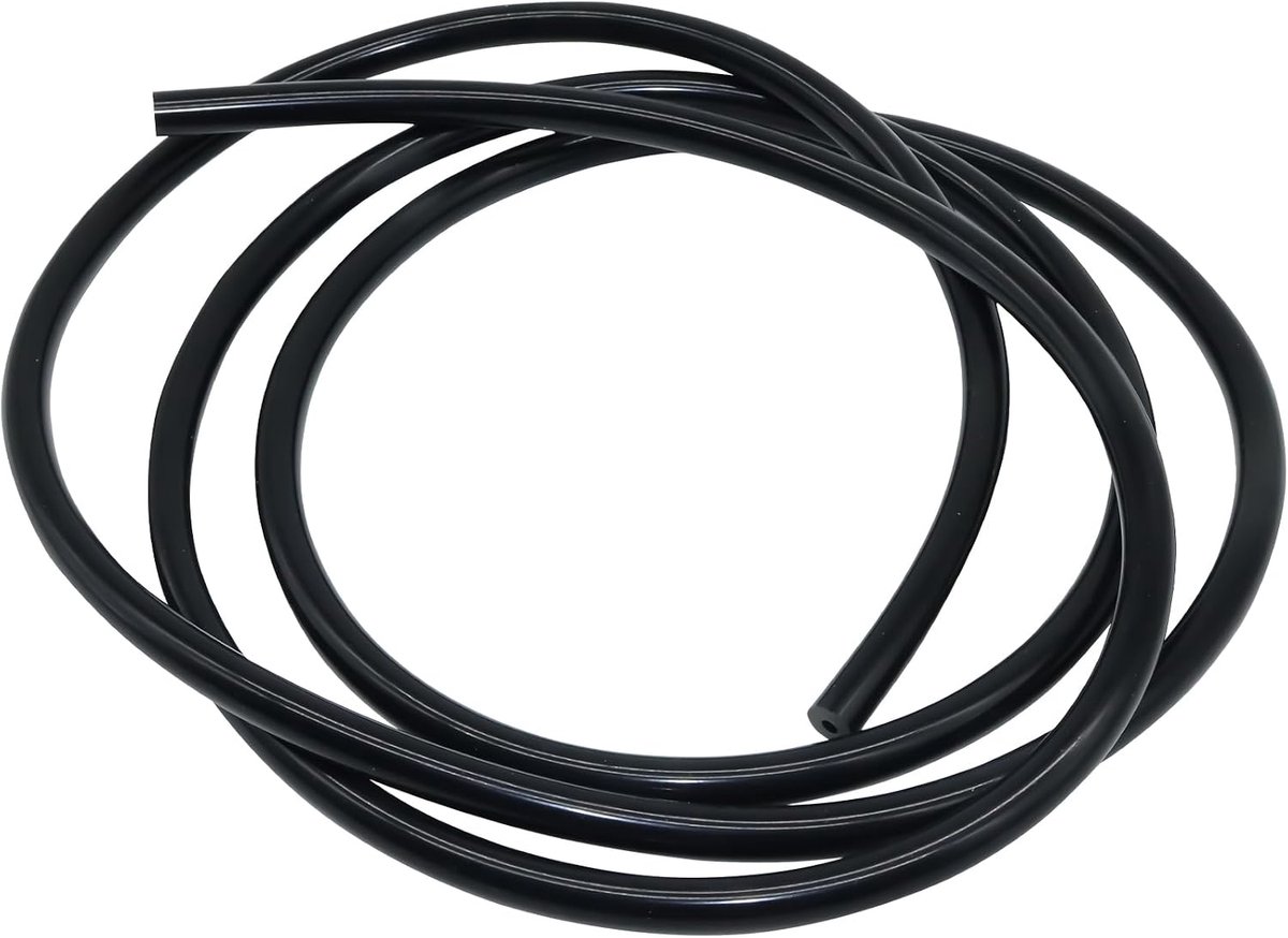 siliconen slang,binnendiameter 8mm, buitendiameter 12mm, 3 meter zwarte siliconen slang voor pompen en luchtslangen