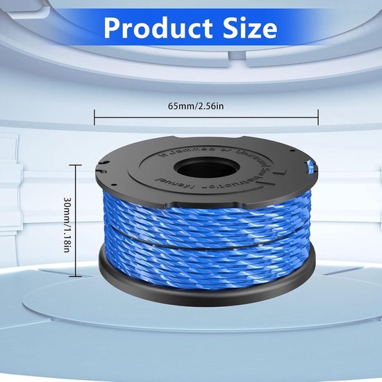 Spoelen, 1,65 mm 12,2 m Spoellijnen Compatibel met Black and Decker GL315, GL337, GL350, GL650, GL651, GL652, GL653, GL655, GL656, GL660, GL670, GL680 (4 Spoelen) — afbeelding 3