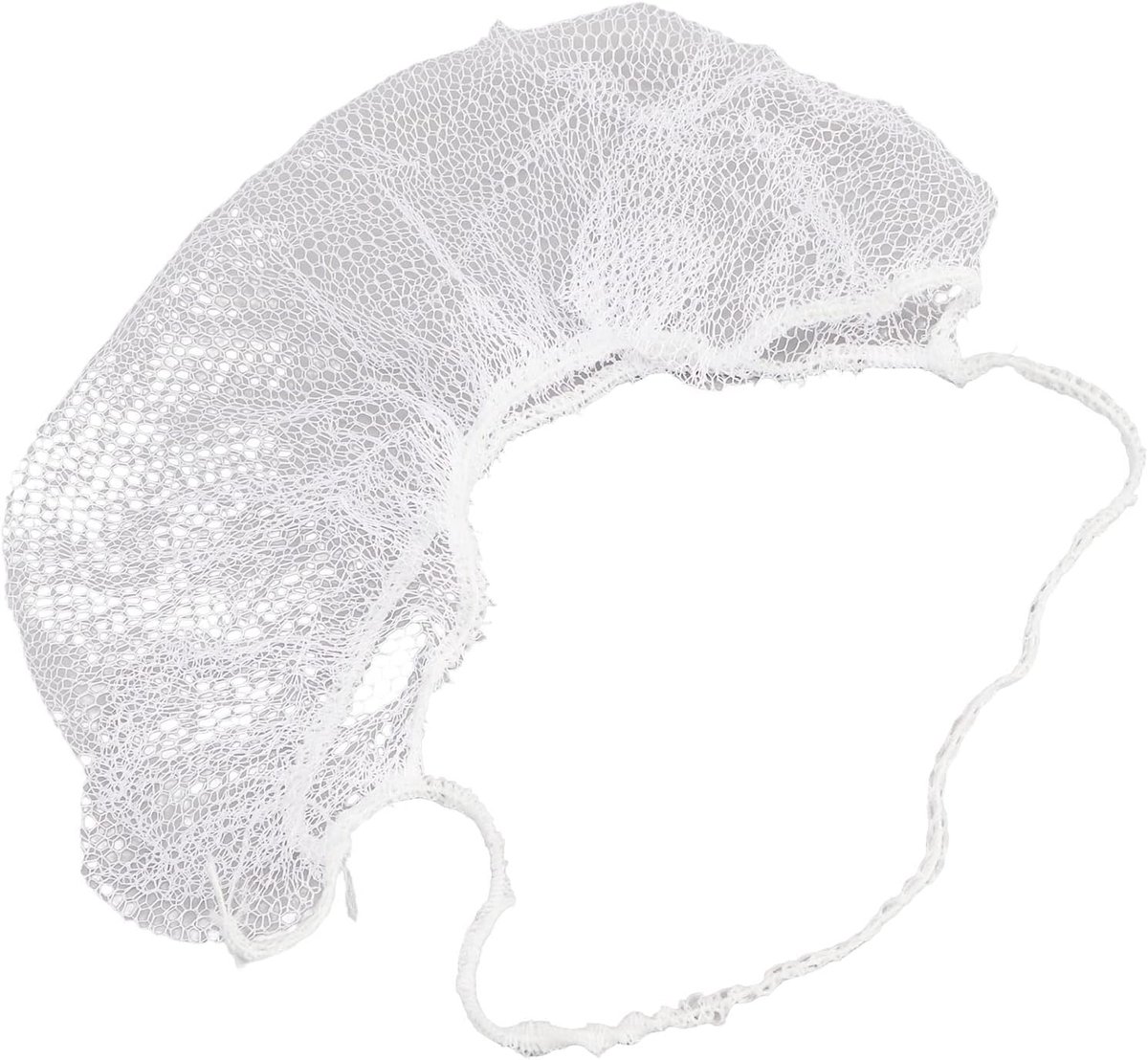 100 stuks Wegwerp Baardnetten Elastische Nylon Ademend Latex Baard Protector Haarnet voor Food Service, Gezondheidszorg, Restaurants, Mannen, Bescherming (Wit), Wit, #412