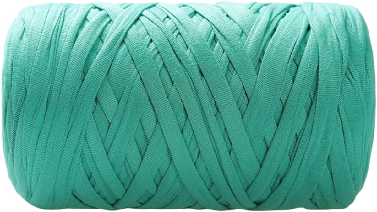 Haakgaren 200 g – zacht, gerecycled en elastisch garen voor breiwerk, tassen, tapijten en decoraties – verschillende kleuren (Tiffany)