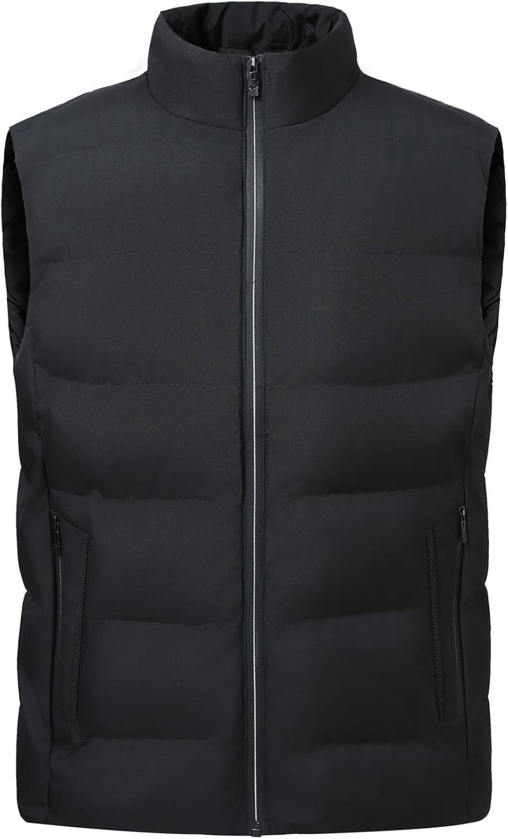 Heren Gilets Casual Winter Gewatteerde Mouwloze Jassen Gewatteerde Body Warmer