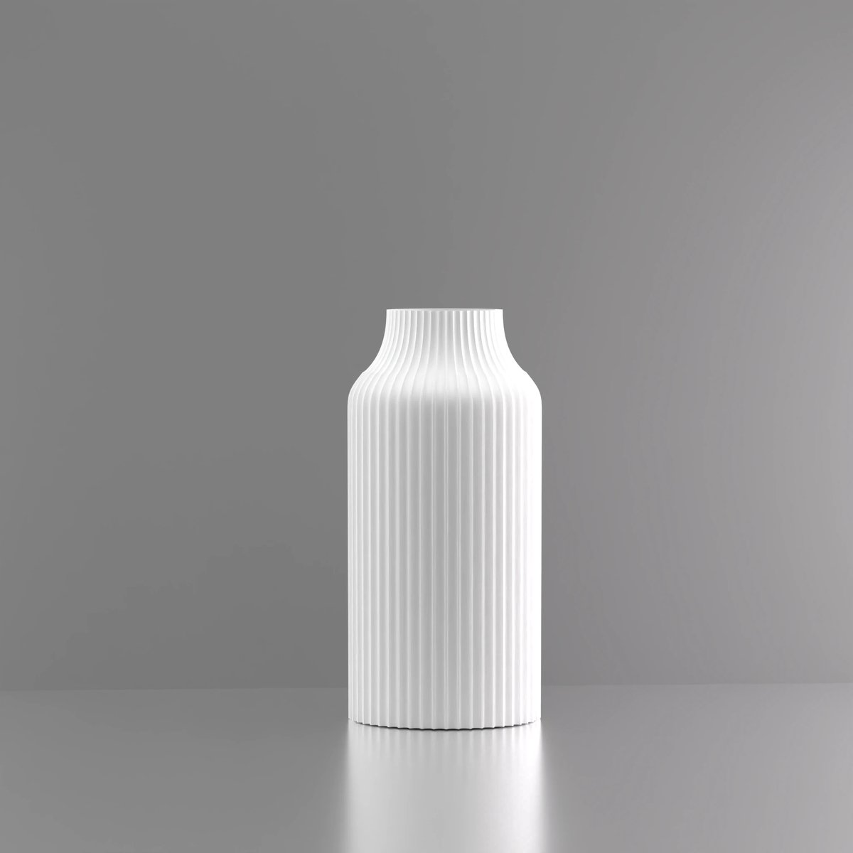 3d-gezellig Harmonie - Vaas - Wit - Maat 25 cm - 100% gerecycled PLA (bioplastic)